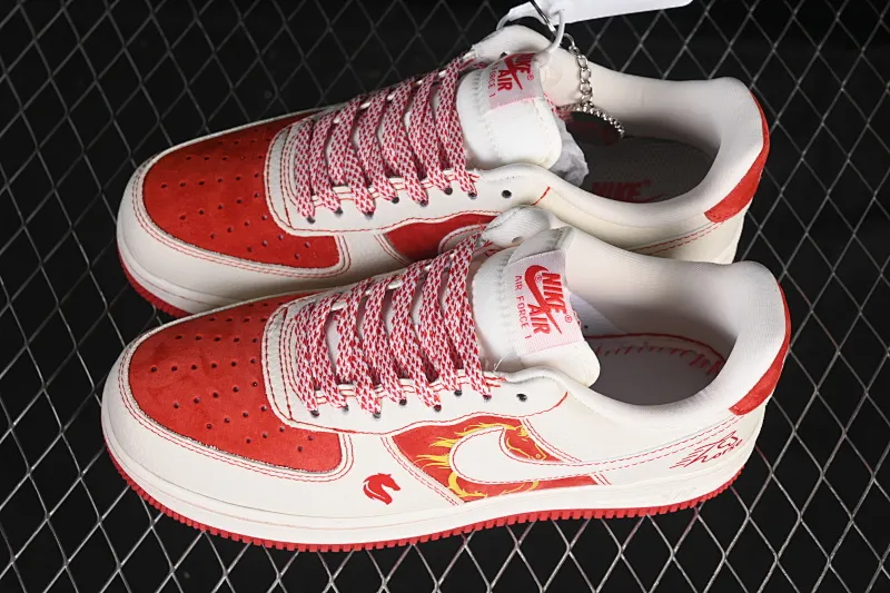 All categories Nk Air Force 1 Air Force series Nk Air Force 1 Low Air Force low-top Nike Air Force 1'07 Low Year of the Horse joint Red Horse Air Force 1 low-top casual sneakers XL1979-133